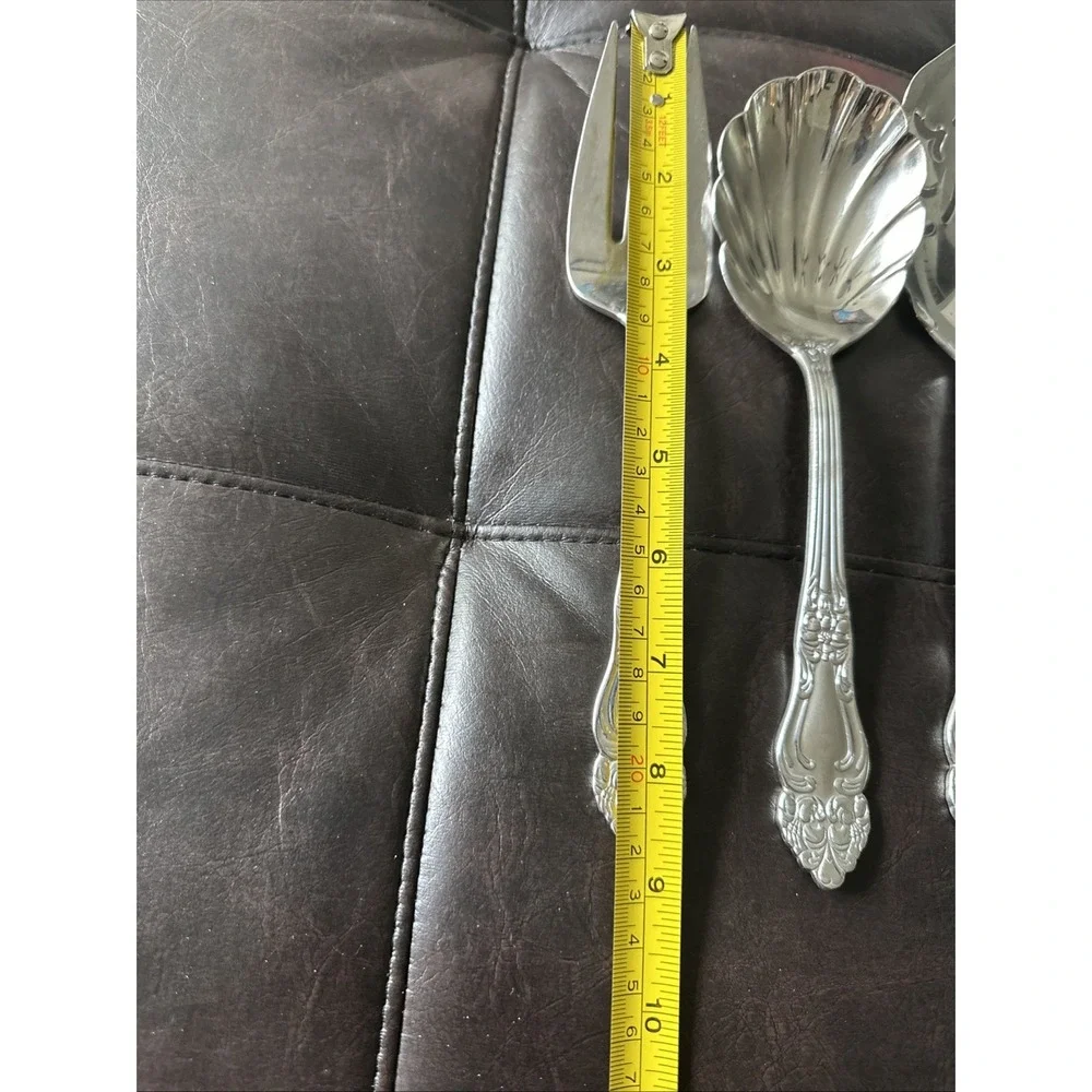 Reed & Barton‎ HAVERSHAM Stainless 18/10 Glossy Silverware Flatware Serving Set